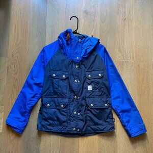 Topo Designs Mountain Jacket (Women's, Sz S, Navy/Royal Blue, Waterproof, MiUSA)
